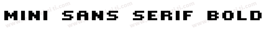 MINI Sans Serif Bold字体转换